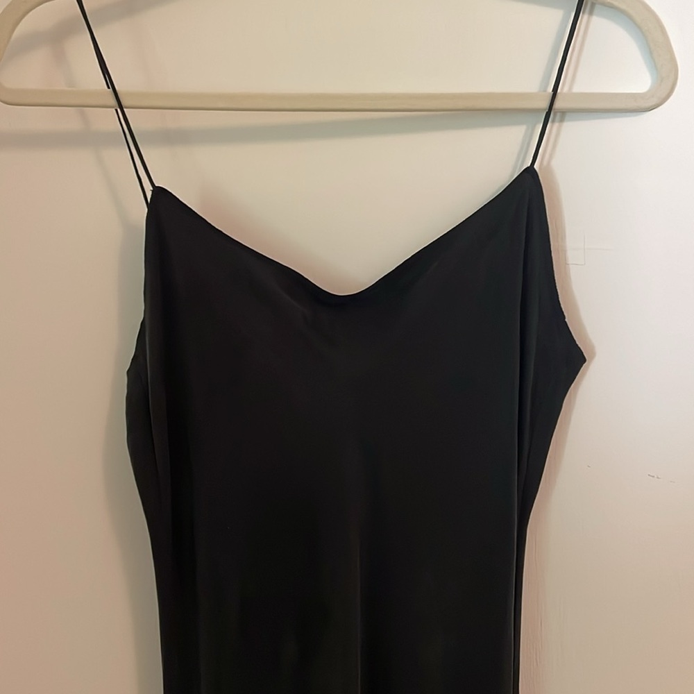 NWT J Crew Gwyneth Black Slip Dress - Picture 3 of 9